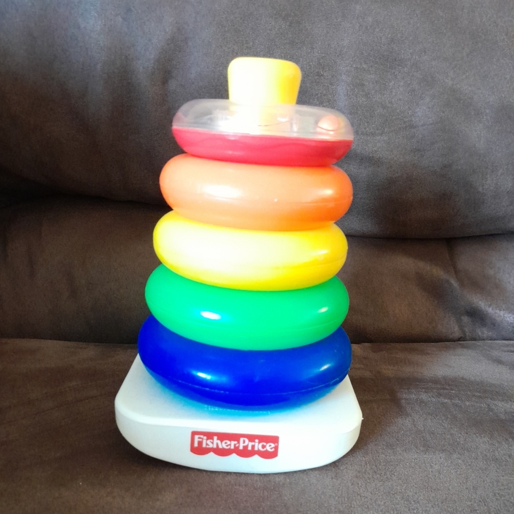 Fisher Price Stacking Rings Approx. 7" Tall